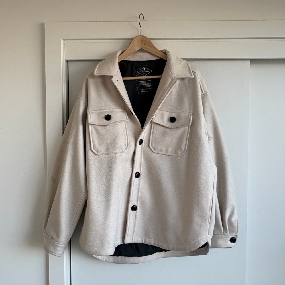 Oversized Wool Blend Jacket/Shirt